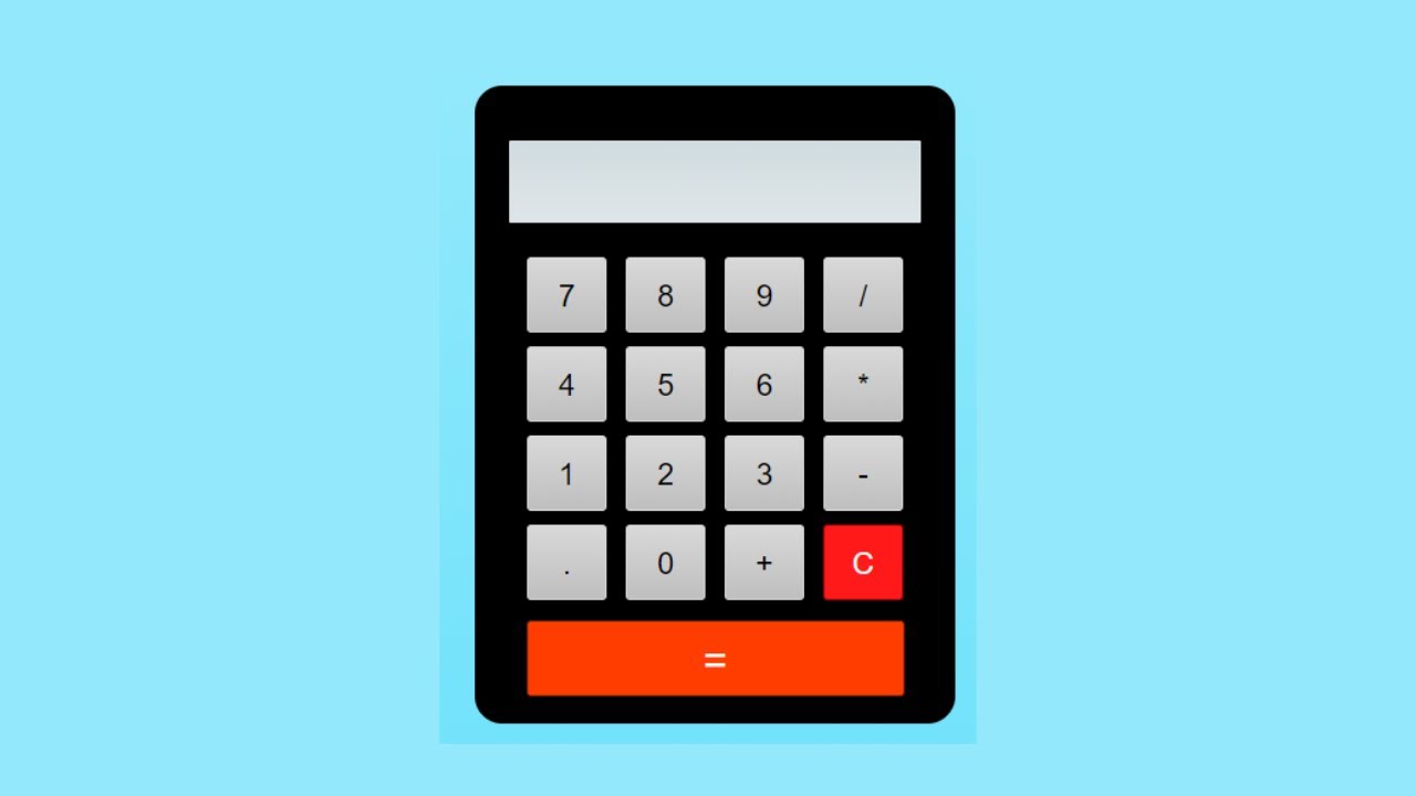 Calculator UI screenshot